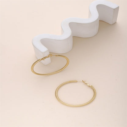 1 Piece Simple Style Solid Color Plating Stainless Steel 18k Gold Plated Earrings