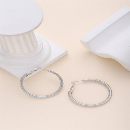 1 Piece Simple Style Solid Color Plating Stainless Steel 18k Gold Plated Earrings