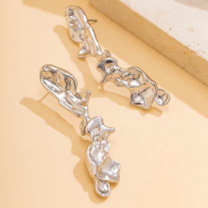 1 Pair Vintage Style Irregular Alloy Ear Studs