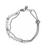 Simple Style Classic Style Solid Color Stainless Steel Irregular Bracelets