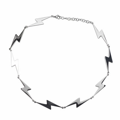 Hip-hop Retro Solid Color Stainless Steel Patchwork Necklace