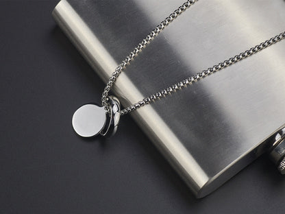 Simple Style Commute Solid Color Stainless Steel Polishing Pendant Necklace