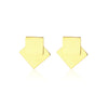 1 Pair Simple Style Solid Color Plating Stainless Steel Gold Plated Ear Studs