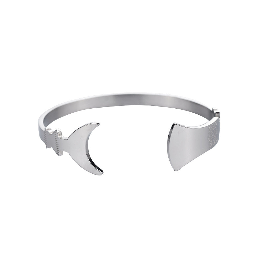 Streetwear Geometric Titanium Steel Plating Bangle