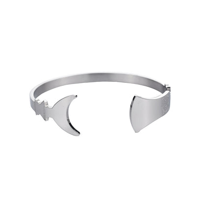 Streetwear Geometric Titanium Steel Plating Bangle