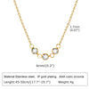 Simple Style Round Titanium Steel Plating Inlay Zircon Gold Plated Necklace