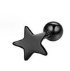 1 Piece Simple Style Star Stainless Steel Ear Studs