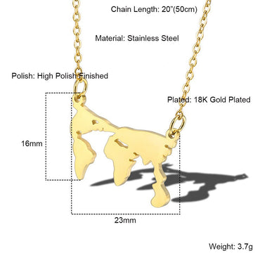 Wholesale Simple Style Classic Style Solid Color Stainless Steel Plating Gold Plated Pendant Necklace