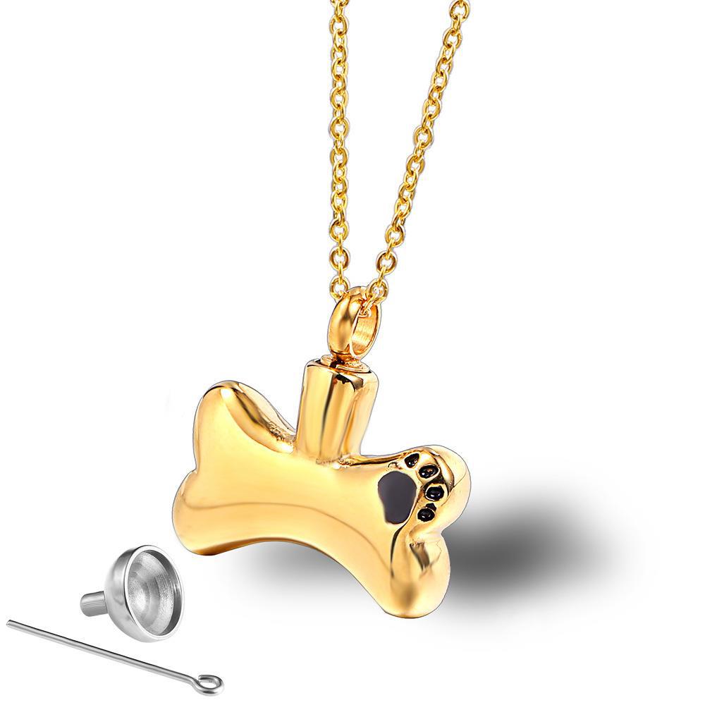 Hip-hop Retro Solid Color Titanium Steel Plating Gold Plated Pendant Necklace