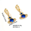 1 Pair Simple Style Star Heart Shape Plating Hollow Out Inlay Copper Zircon Gold Plated Drop Earrings