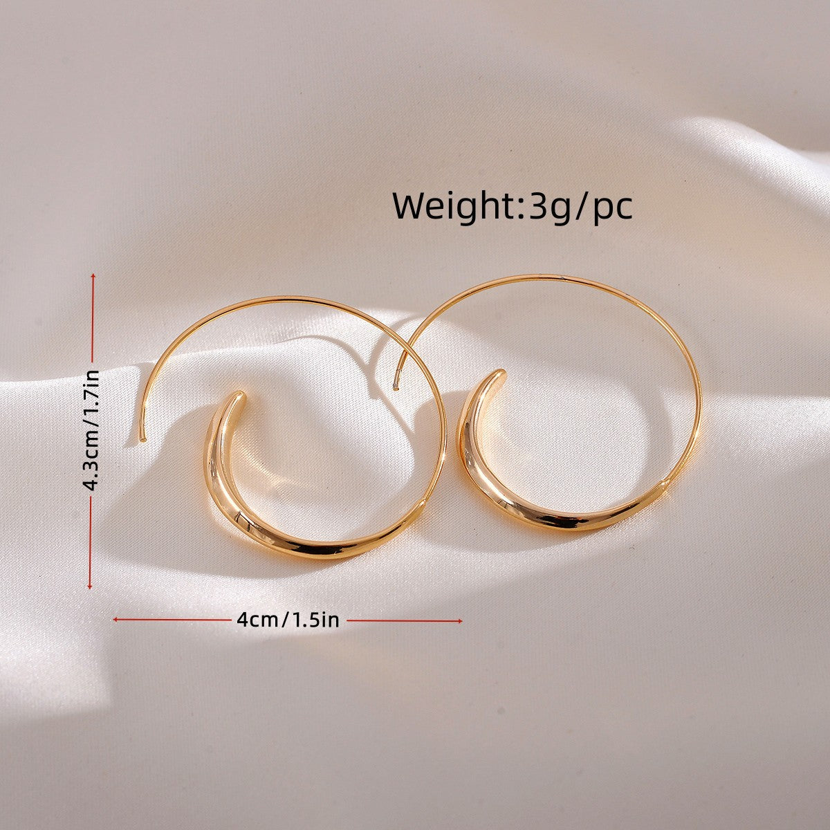 1 Pair Simple Style Geometric Plating Copper Earrings