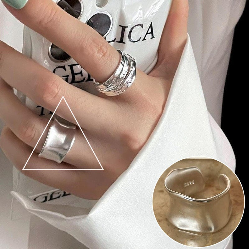 Hip-hop Streetwear Geometric Copper Open Ring