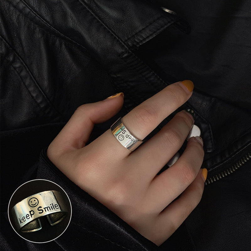 Hip-hop Streetwear Geometric Copper Open Ring