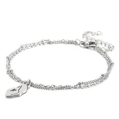 Simple Style Dolphin Dragonfly Titanium Steel Bracelets