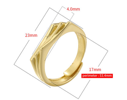 Casual Elegant Simple Style Heart Shape Twist Copper Plating Inlay Artificial Pearls Zircon 18k Gold Plated Open Rings