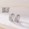 1 Pair Simple Style Circle Plating Inlay Copper Zircon Gold Plated Silver Plated Ear Studs