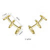 1 Pair Ig Style Simple Style Geometric Plating Inlay Copper Zircon 18k Gold Plated Drop Earrings