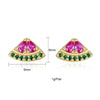 1 Pair Ig Style Simple Style Geometric Plating Inlay Copper Zircon 18k Gold Plated Drop Earrings