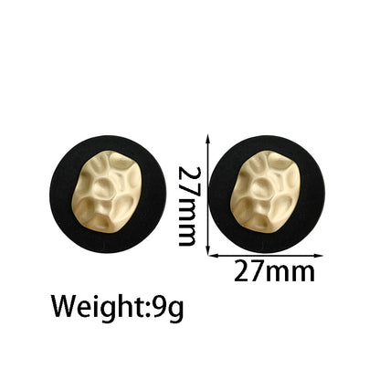 1 Pair Simple Style Classic Style Color Block Plating Alloy Gold Plated Ear Studs