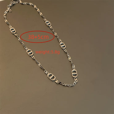 Casual Hip-hop Pig Nose Titanium Steel Patchwork Plating 18k Gold Plated Silver Plated Necklace