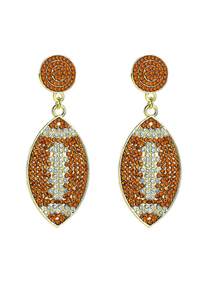 1 Pair Simple Style Classic Style Flower Plating Inlay Alloy Artificial Rhinestones Gold Plated Drop Earrings