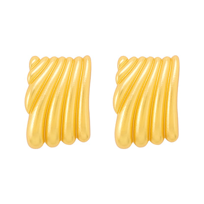 1 Pair Modern Style Streetwear Geometric Alloy Ear Studs