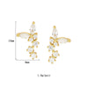 1 Pair Ig Style Simple Style Geometric Plating Inlay Copper Zircon 18k Gold Plated Earrings