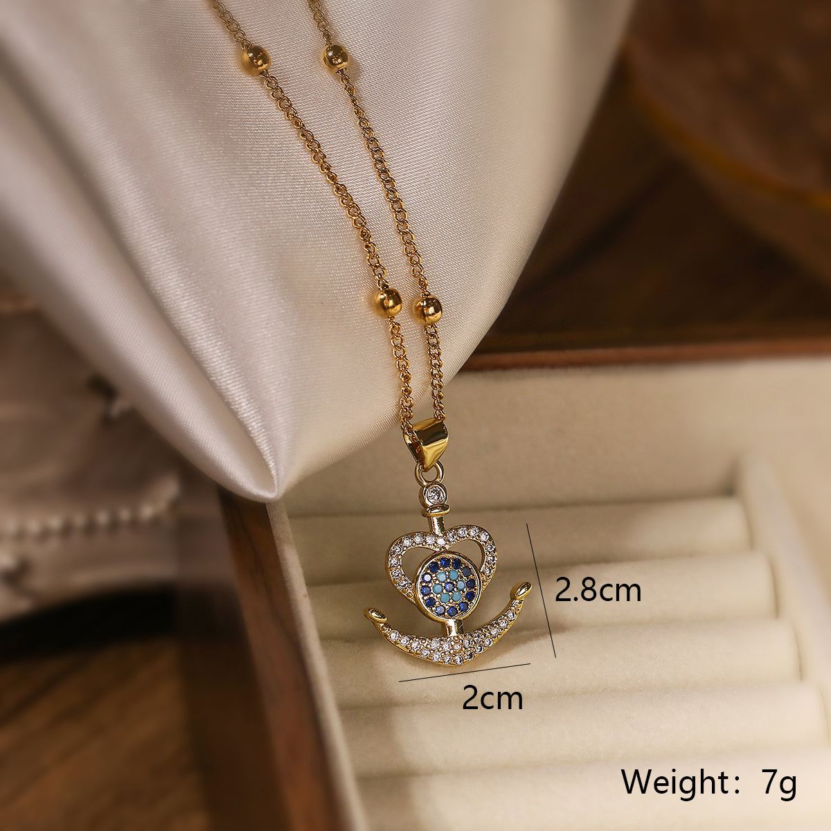 Simple Style Commute Devil's Eye Copper Plating Inlay Zircon 18k Gold Plated Jewelry Set