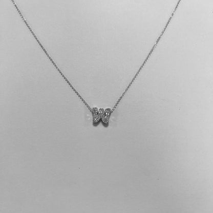 Simple Style Letter Copper Zircon Necklace In Bulk