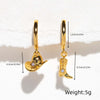 1 Pair Casual Simple Style Boots Plating Copper 18k Gold Plated Earrings