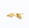 1 Pair Casual Simple Style Constellation Plating Inlay Stainless Steel Zircon 18k Gold Plated Ear Studs