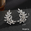 1 Pair Simple Style Leaf Moon Heart Shape Inlay Copper Zircon Drop Earrings Ear Studs