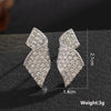 1 Pair Simple Style Leaf Moon Heart Shape Inlay Copper Zircon Drop Earrings Ear Studs