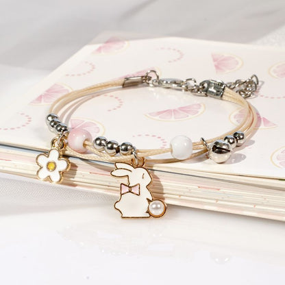 Simple Style Fruit Alloy Flowers Bracelets