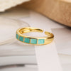 Simple Style Commute Color Block Copper Plating Inlay Zircon 18k Gold Plated Open Rings