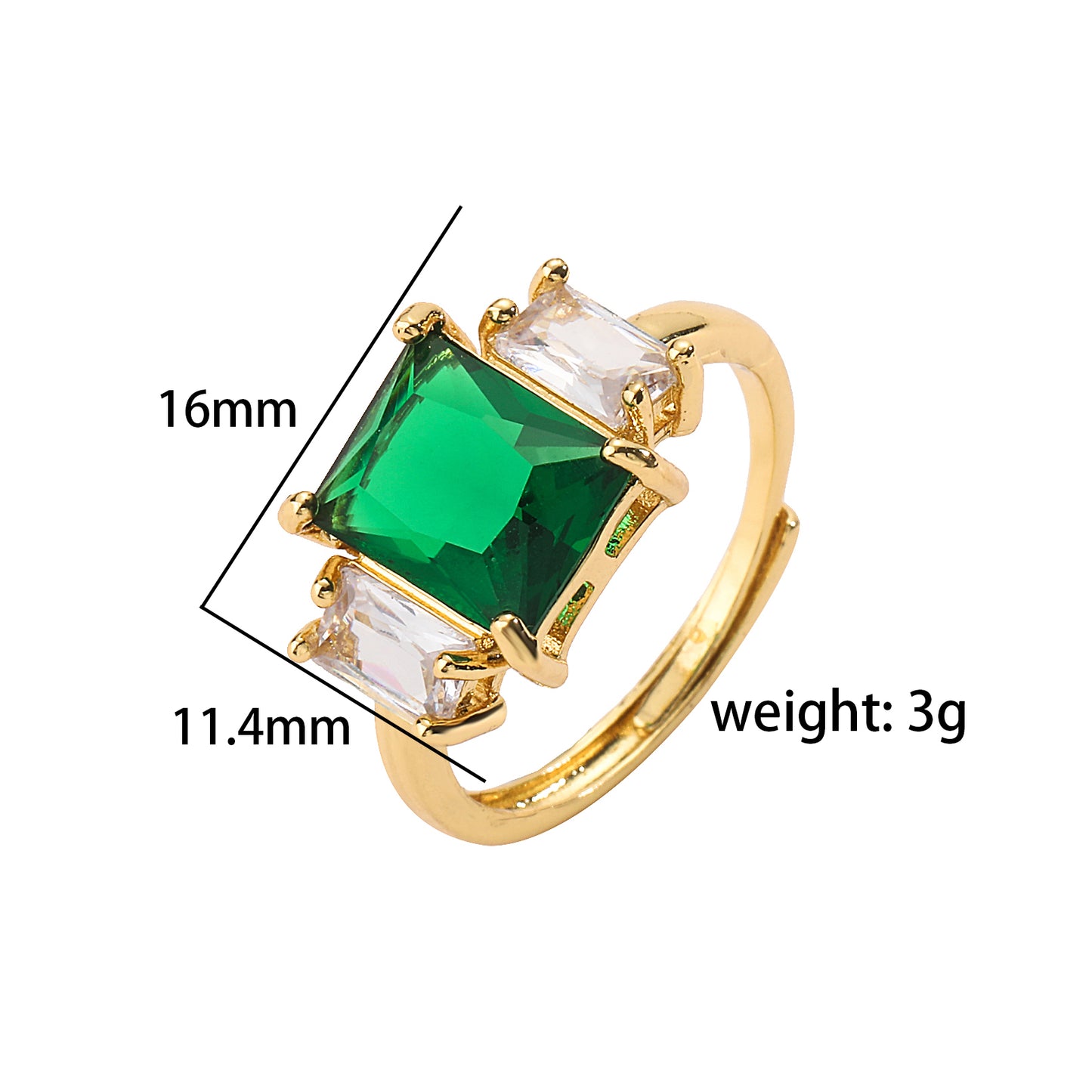 Luxurious Shiny C Shape Heart Shape Copper 18k Gold Plated Zircon Jewelry Set In Bulk