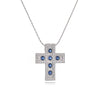 Simple Style Classic Style Cross Copper Plating Inlay Zircon 18k Gold Plated Pendant Necklace