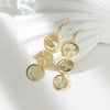 1 Pair Simple Style Classic Style Solid Color Plating Stainless Steel Alloy Gold Plated Drop Earrings