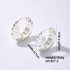 1 Pair Simple Style Geometric Heart Shape Plating Copper Ear Studs