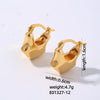 1 Pair Simple Style Geometric Heart Shape Plating Copper Ear Studs