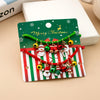 Cartoon Style Christmas Tree Santa Claus Bell Plastic Beaded Enamel Christmas Women's Bracelets