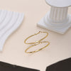 1 Pair Simple Style Solid Color Plating Stainless Steel 18k Gold Plated Earrings