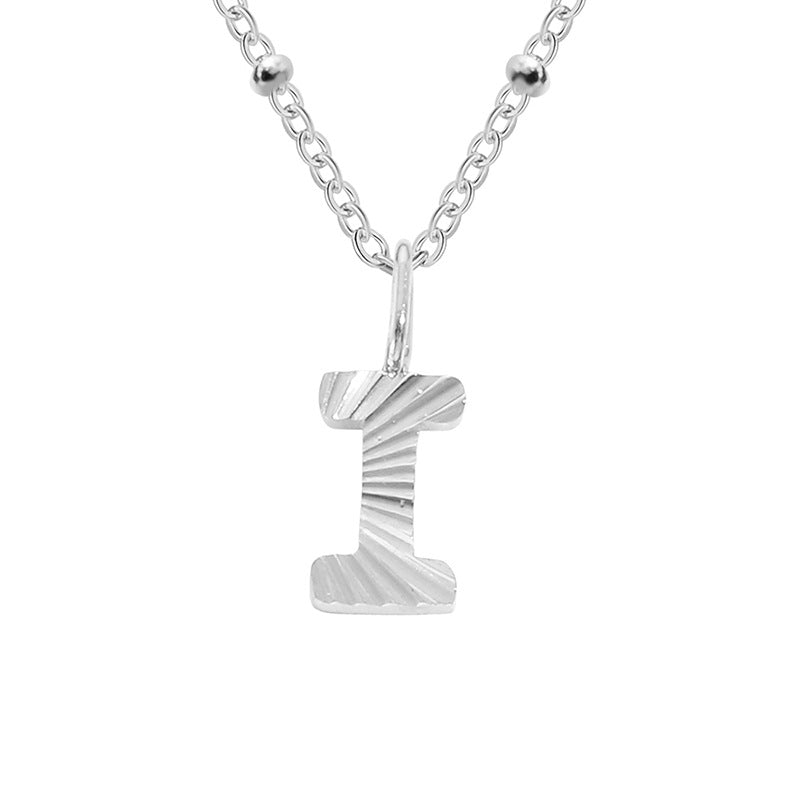 Wholesale Simple Style Letter Stainless Steel Titanium Steel Plating Gold Plated Pendant Necklace