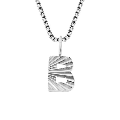 Wholesale Simple Style Classic Style Letter Stainless Steel Titanium Steel Plating Gold Plated Pendant Necklace