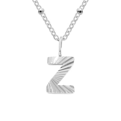 Wholesale Simple Style Letter Stainless Steel Titanium Steel Plating Gold Plated Pendant Necklace