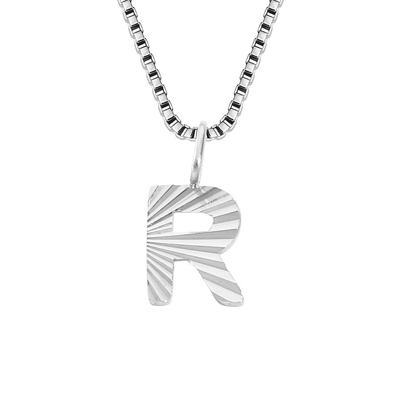 Wholesale Simple Style Classic Style Letter Stainless Steel Titanium Steel Plating Gold Plated Pendant Necklace