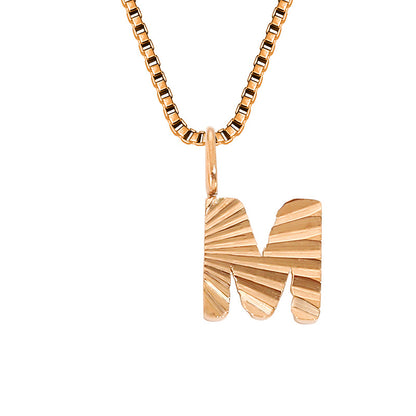 Wholesale Simple Style Classic Style Letter Stainless Steel Titanium Steel Plating Gold Plated Pendant Necklace