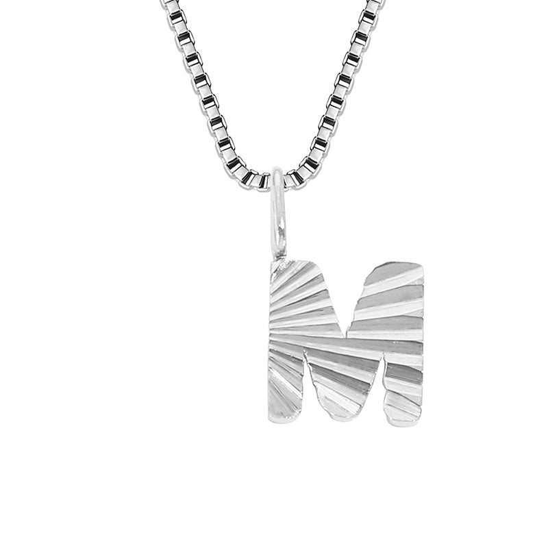 Wholesale Simple Style Classic Style Letter Stainless Steel Titanium Steel Plating Gold Plated Pendant Necklace