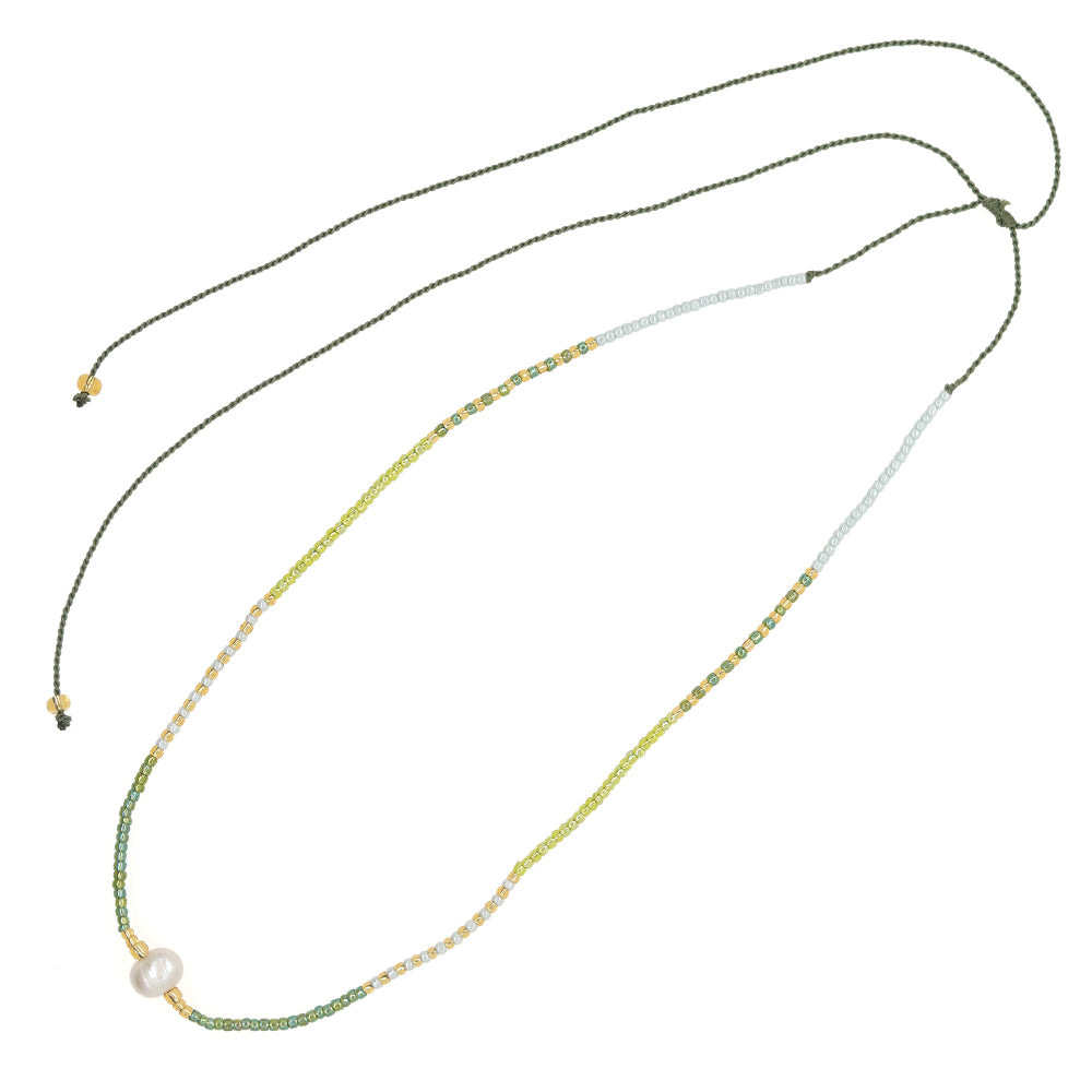 Simple Style Classic Style Geometric Glass Beaded Braid Women's Necklace