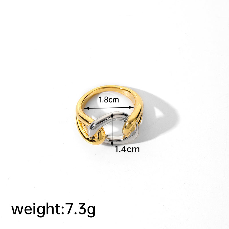 Ig Style Simple Style Oval Copper Plating Inlay Glass Lapis Lazuli 18k Gold Plated Open Rings